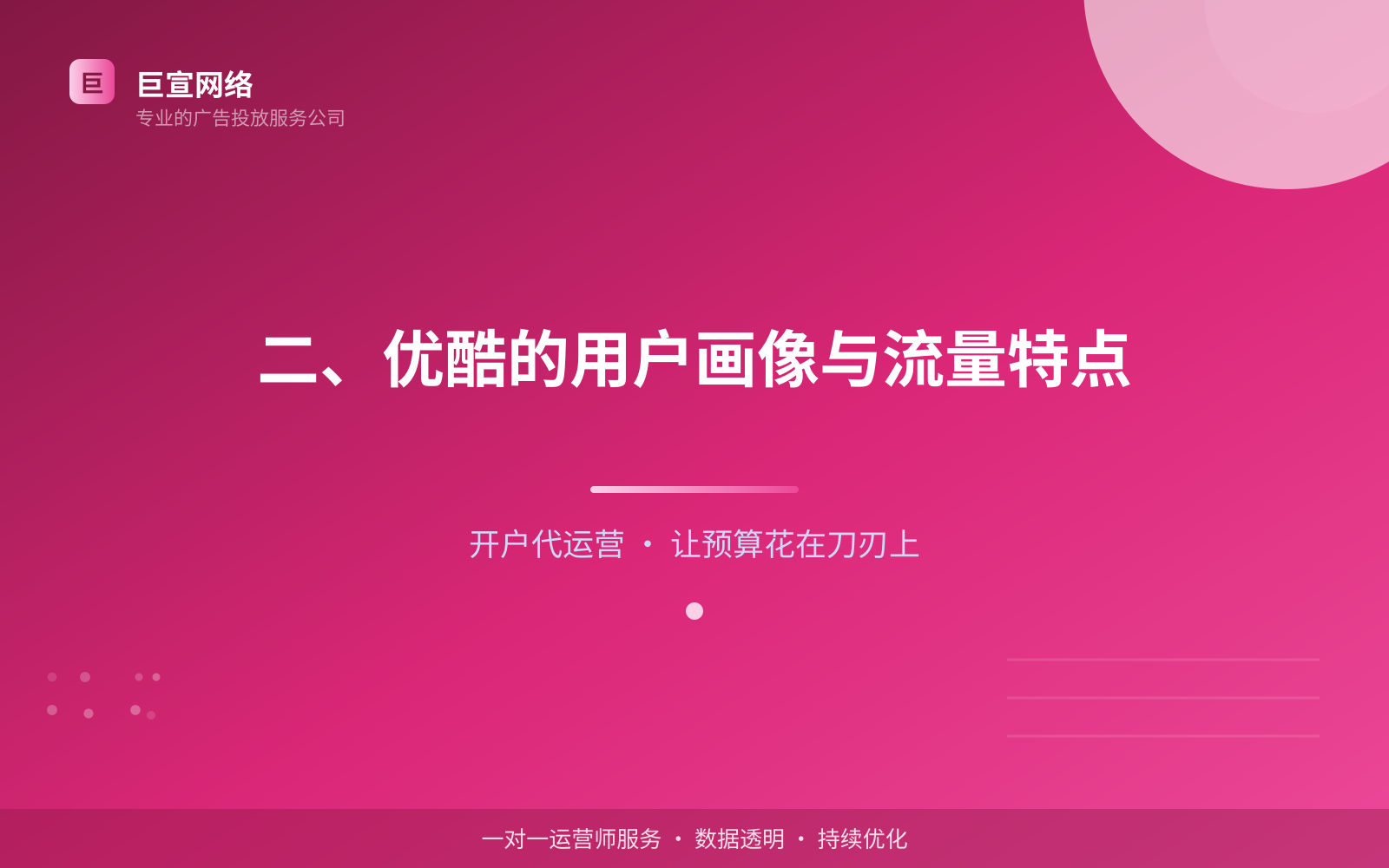 二、优酷的用户画像与流量特点(费用与预算参考) 二、优酷的用户画像与流量特点(费用与预算参考)