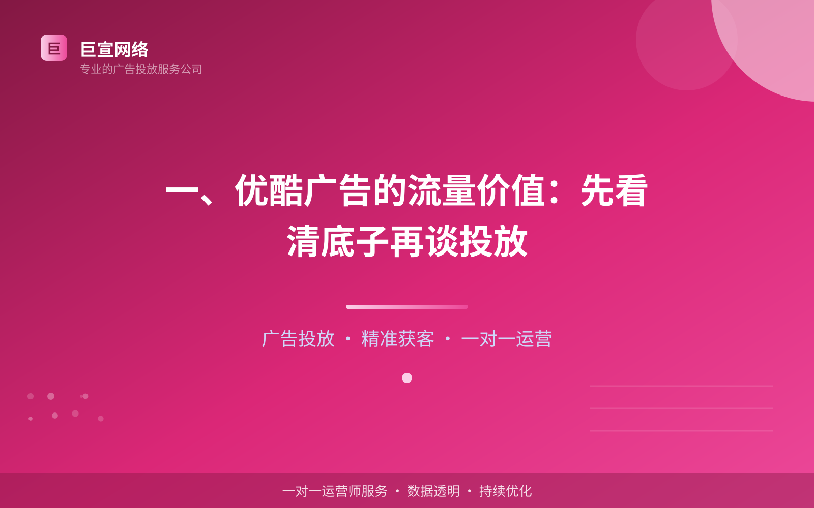 一、优酷广告的流量价值:先看清底子再谈投放(投放总览) 一、优酷广告的流量价值:先看清底子再谈投放(投放总览)