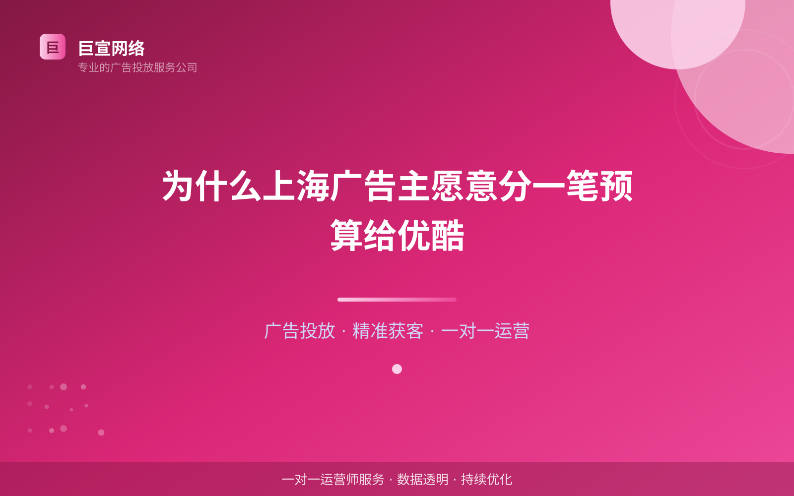 为什么上海广告主愿意分一笔预算给优酷(费用与预算参考) 为什么上海广告主愿意分一笔预算给优酷(费用与预算参考)