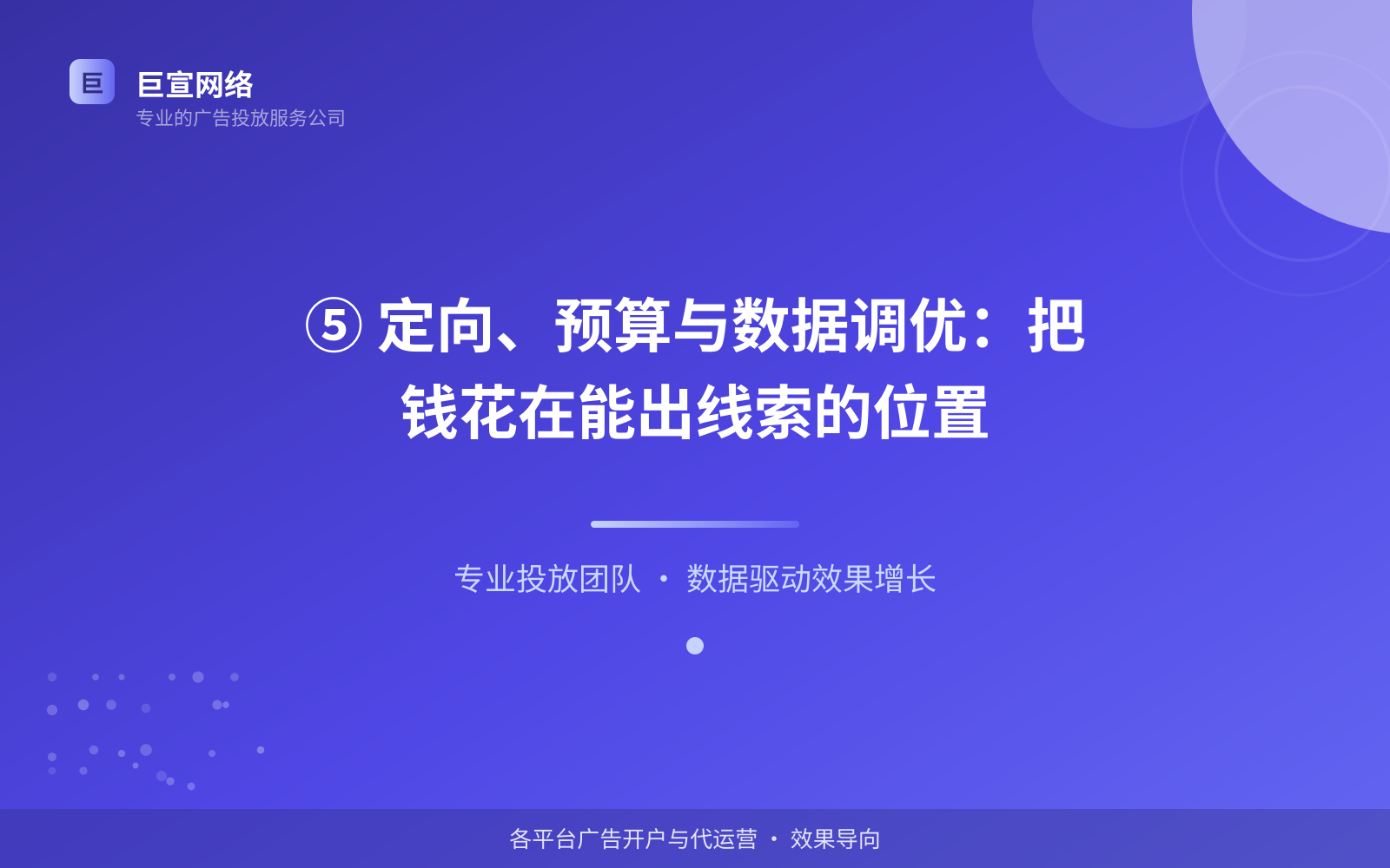 ⑤ 定向、预算与数据调优:把钱花在能出线索的位置(开户流程图解) ⑤ 定向、预算与数据调优:把钱花在能出线索的位置(开户流程图解)